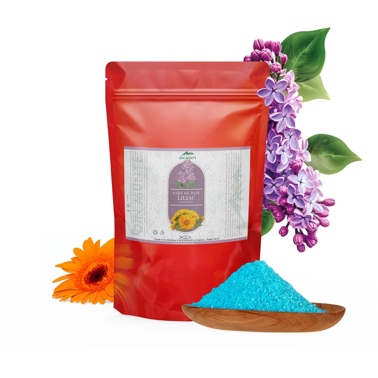 Sare de Baie cu Liliac ?i G?lbenele - Relaxare ?i Îngrijire