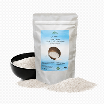 [4 kg] Sare Premium Neiodata si Fara Antiaglomerant Naturala DinMunte