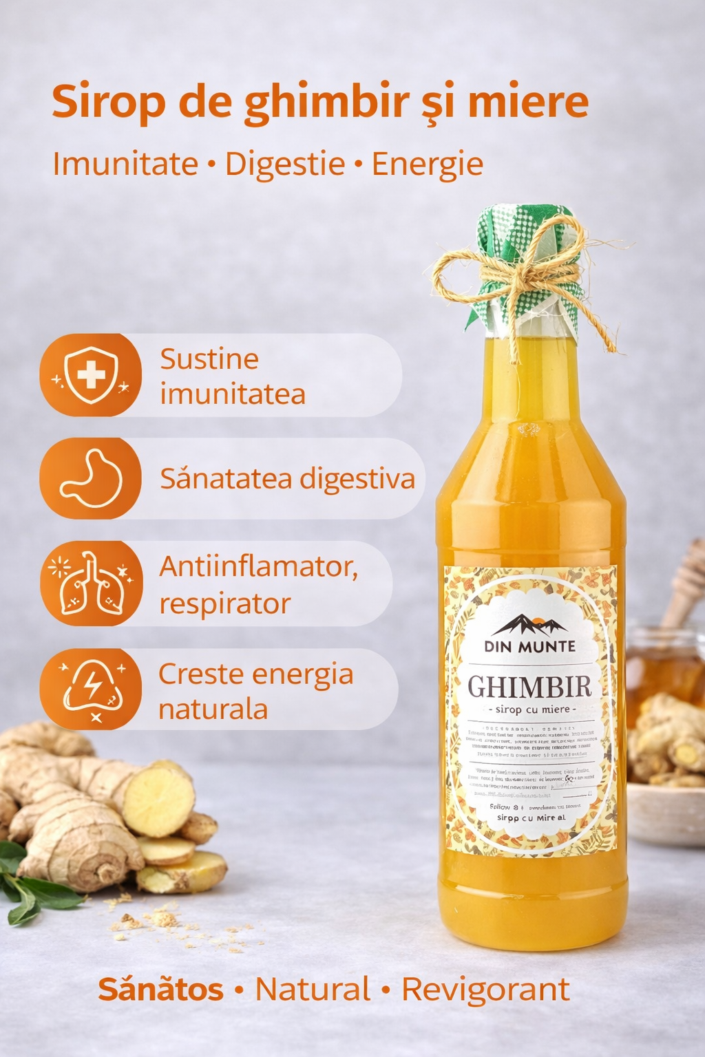 sirop de ghimbir cu miere